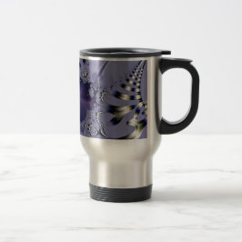 Lila blomma resemugg