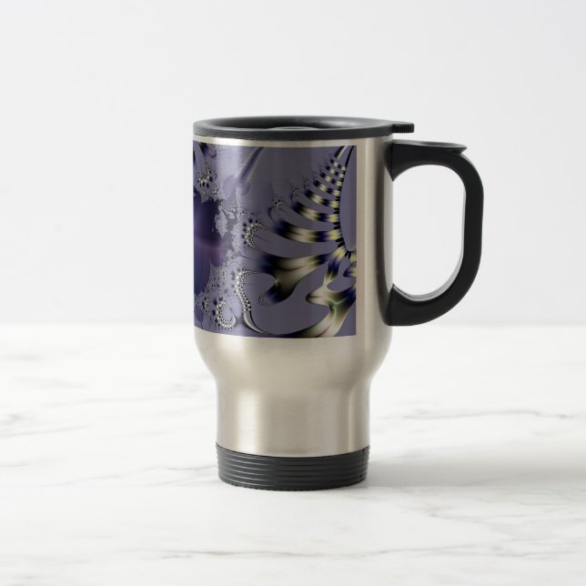 Lila blomma resemugg (Höger)