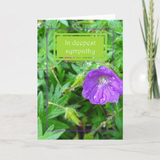 Lila blomma Sympatikort Kort