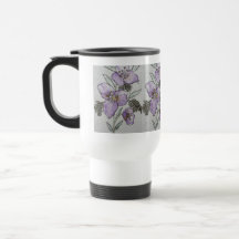 Lila blomma vattenfärg design