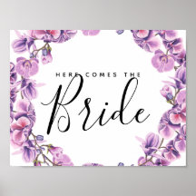 lila blomman botaniskt här kommer bruden