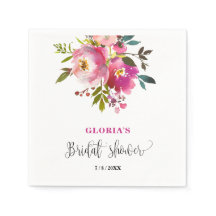 Lila Blommig Bröllopsdusch