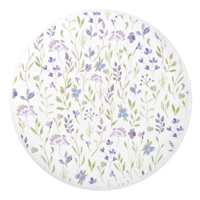 Lila Blommig  Knopp (Framsidan)