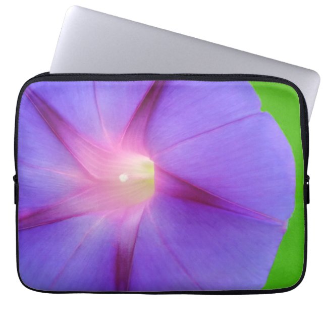 Lila Blommig  Laptop Fodral (Framsidan)