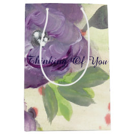 Lila blommig presentpåse