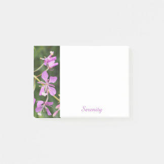 Lila blommiga Serenity Post-It-lappar Post-it Block