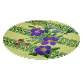 Lila blommigt accentuerad