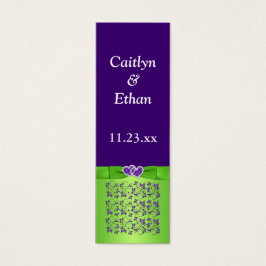 Lila, Blommigt av Grönt och Gått med hörselfavorit Litet Visitkort