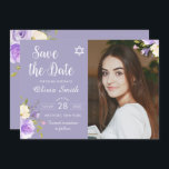 Lila Blommigt Bat mitzvah Foto Spara datum Spara Datumet<br><div class="desc">Klistra in Lila Blommigt Bat mitzvah Foto Spara datum</div>