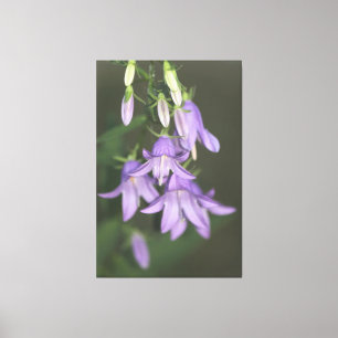 Lila Blommigt Canvas