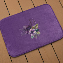 Lila Blommigt Design Lila