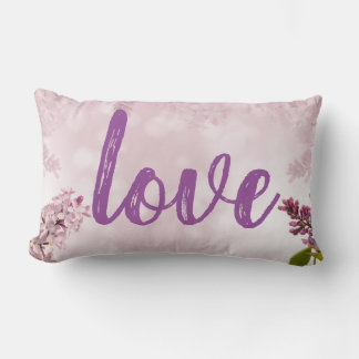 Lila blommigt Design - Lumbarkudde