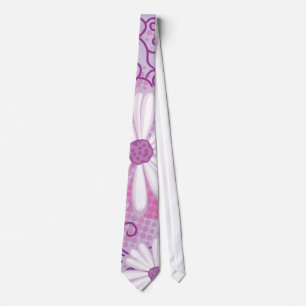 Lila Blommigt Doted Tribal Daisy Tatto Mönster Slips