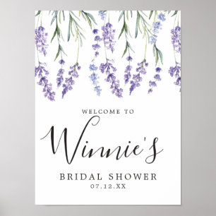 Lila Blommigt, Lavender Möhippa Poster