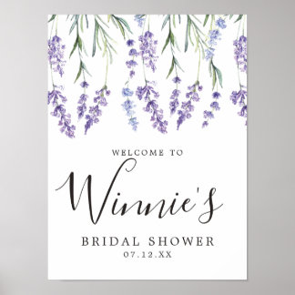 Lila Blommigt, Lavender Möhippa Poster