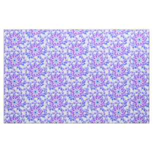 Lila Blommigt Mandala Fabric Tyg