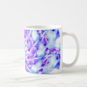 Lila Blommigt Mandala Kaffemugg
