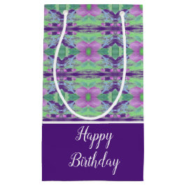 Lila Blommigt med Mönster