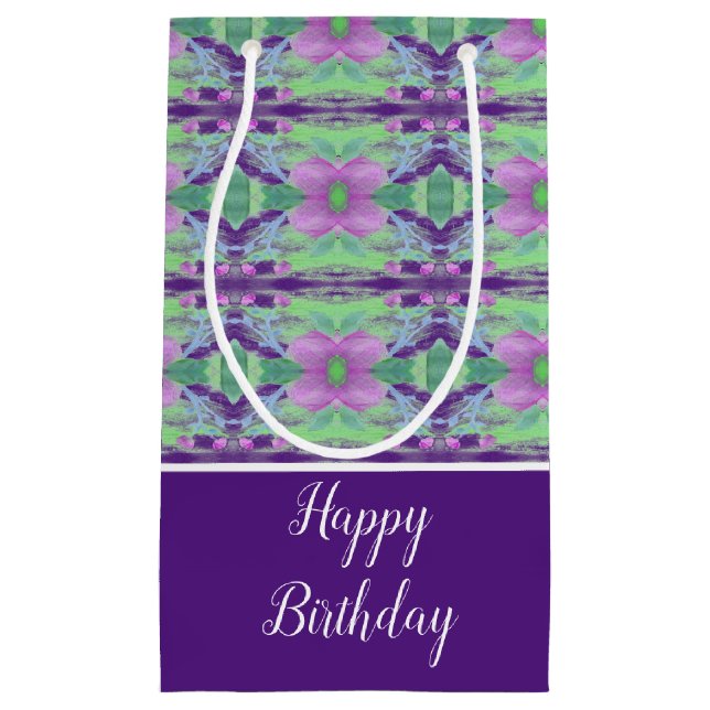 Lila Blommigt med Mönster (Framsidan)