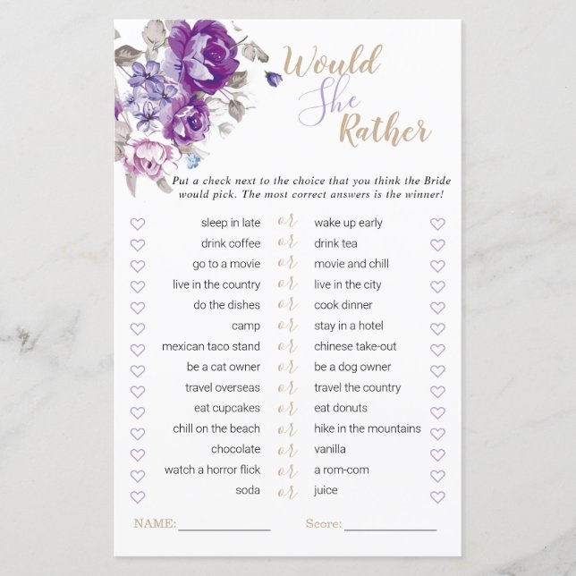 Lila Blommigt Möhippa skulle hon hellre spela (Framsida)