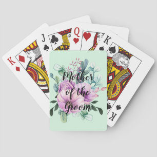 Lila Blommigt MOR i Möhippan Groom Bröllop Casinokort