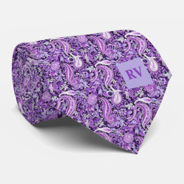Lila Blommigt Paisley Slips