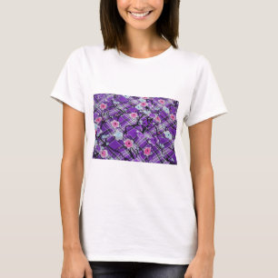 Lila Blommigt T-shirt