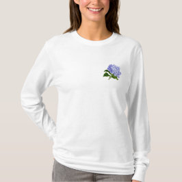 Lila blommigt t shirt