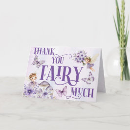 Lila Blommigt Tack Fairy Mycket mappat