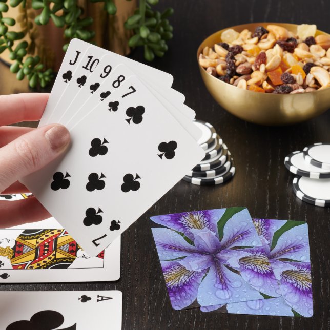 Lila Blommigt utan  Casinokort (På plats)