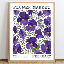 Lila Blommigt Violet februari FLOW Market