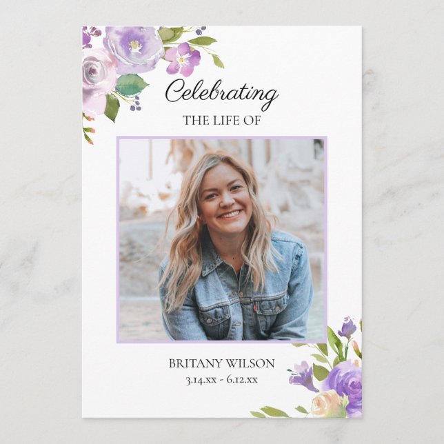 Lila Blommigtens allmänna serviceorder Program (Framsida)