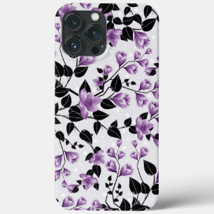 Lila blommönster