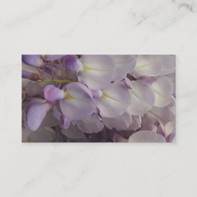 Lila Blommor-Affärskort Visitkort (Framsida)