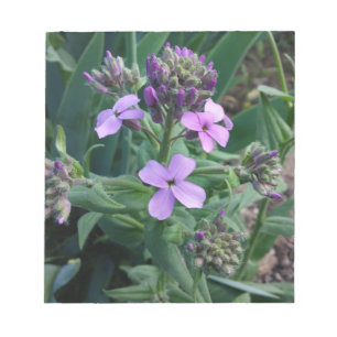 Lila Blommor Anteckningsblock