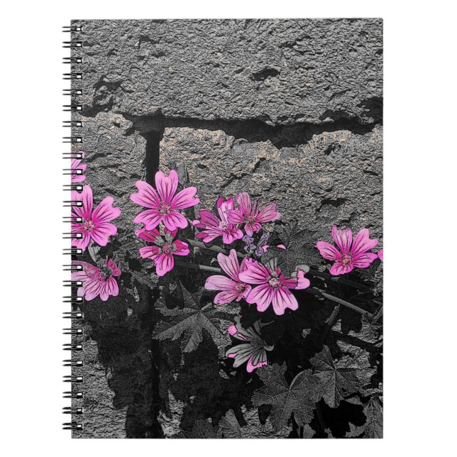 Lila blommor anteckningsbok (Framsidan)