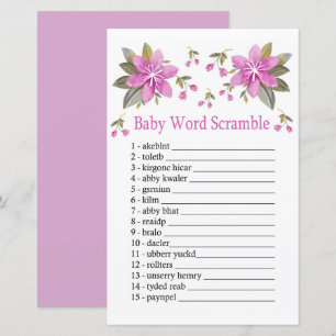 Lila blommor Baby-ord-vilt