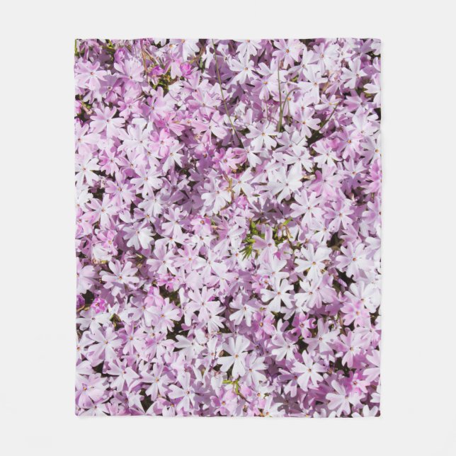 Lila blommor blommarnas färskhet under sommartid fleecefilt (Framsidan)