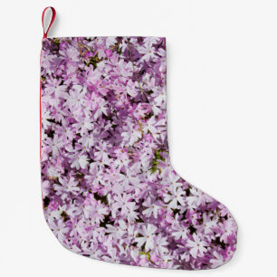 Lila blommor blommarnas färskhet under sommartid liten julstrumpa