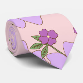 Lila blommor, Blommönster, Mönster om blommor Slips
