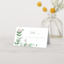 lila blommor butterflies bröllop placeringskort