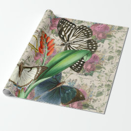 Lila blommor, Butterflies with Music Presentpapper