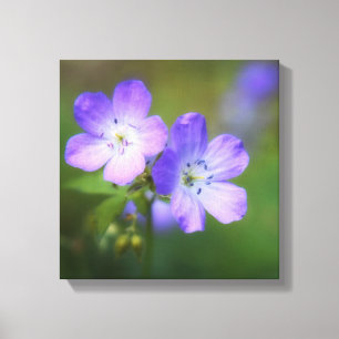 Lila blommor canvastryck