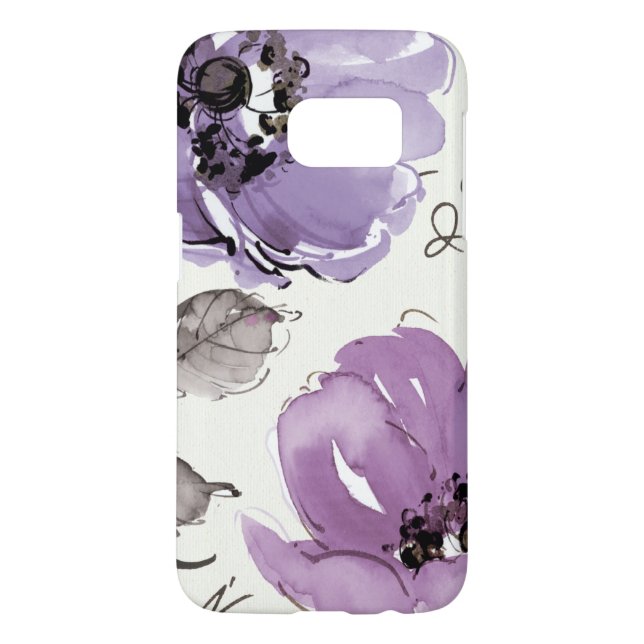 Lila blommor Case-Mate samsung galaxy skal (Baksidan)