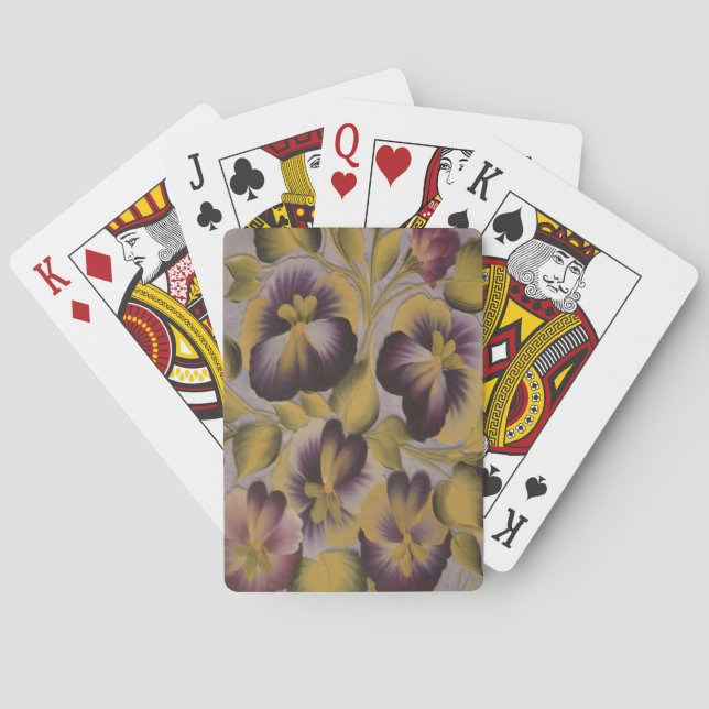 LILA BLOMMOR CASINOKORT (Baksidan)