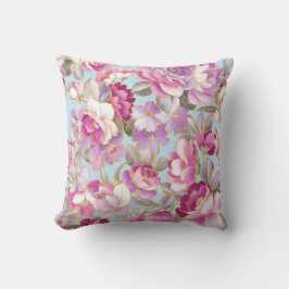 Lila blommor Dekorativ kudde