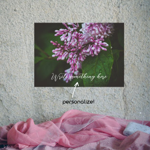 Lila blommor efter regn poster