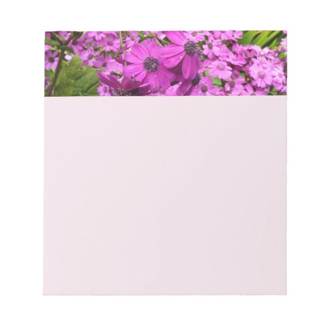 Lila blommor från San Francisco Anteckningsblock (Framsida)