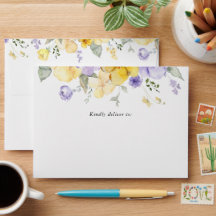 Lila blommor, gula blommor, Boho, dop