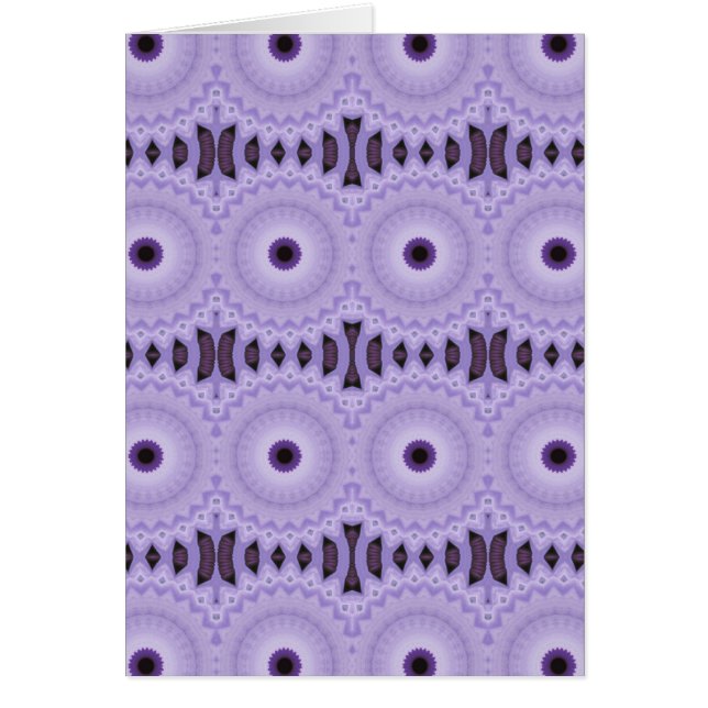 Lila blommor hälsningskort (Framsidan)